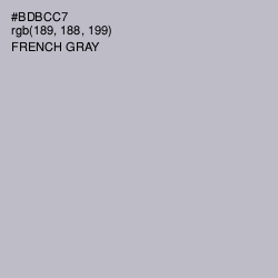 #BDBCC7 - French Gray Color Image